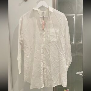 Victoria's Secret White Casual Button Down Shirt